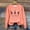 Orange, variant on Tetras Plus Size Tops for Women,Women's Casual Long Sleeve Sweatshirt,Crewneck Vacation Christmas Printing Cute Loose Tops