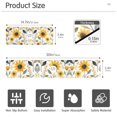 thumbnail image 3 of Yayeee Faucet Mat for Kitchen Sink 14.7" Diatomite Long Splash Guard Pad, White Watercolor Sunflowers, 3 of 7