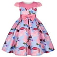 thumbnail image 1 of TJAZFJPA Robes Filles Enfants Tout-Petits Bébés Filles Printemps Été Imprimé Volant Sans Manches Robe Princesse Filles Robe Été, 1 of 6