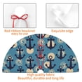 thumbnail image 3 of KLL 48" Christmas Tree Skirt Anchors Xmas Tree Skirts Mat for New Year Xmas Holiday Party Indoor Outdoor Home Decoration, 3 of 5