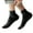 Black, variant on Mens Casual Outdoor Sport Athletic Ribbed Cuff Cotton Ankle Socks Breathable Fashion Color Short Tube Ankle Socks