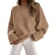 thumbnail image 1 of Suéter PRETTYGARDEN Oversized Peludo Cuello Redondo Caqui XL, 1 of 8