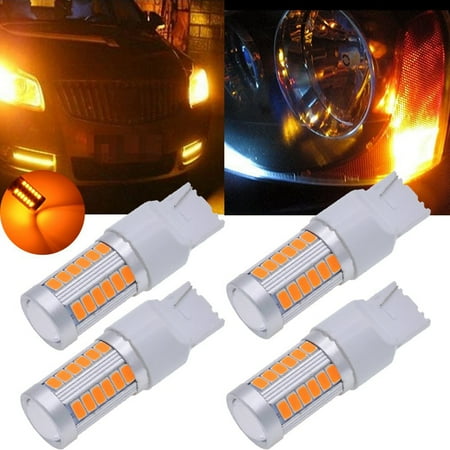 

7440 T20 Led Bulbs 900 Super Turn Signals Light Brake Stop Parking Light Back Up Reverse Light Tail Light Bulb (Pack Of 4)