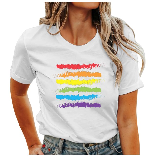 TINZ T-Shirt à Col Rond Imprimé Lettre Manches Courtes Col Rond T-Shirts pour Femmes Pack Ample Décontracté T-Shirt Cheer Manches Longues Pack T-Shirt Spandex T-Shirts pour Femmes
