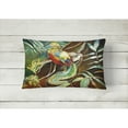 thumbnail image 2 of Carolines Treasures JMK1014PW1216 Mandarin Pheasant Canvas Fabric Decorative Pillow  12H x16W multicolor, 2 of 3