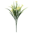 thumbnail image 3 of Uv Resistant Artificial Outdoor Flowers, Ongmies Artificial Oncidium Flower Plants Outdoor Artificial Plastic Plants for Garden Wedding Farmhouse Decoration, A Bunch of Artificial Flowers *5, 3 of 5
