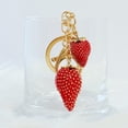 thumbnail image 5 of Wrapables Novelty Keychain and Bag Charm for Purse Handbag Backpack, Strawberry, 5 of 6