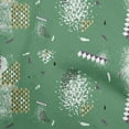 thumbnail image 1 of oneOone Rayon Green Fabric Geometric Diy Clothing Quilting Fabric Print Fabric By Yard 56 Inch Wide, 1 of 4