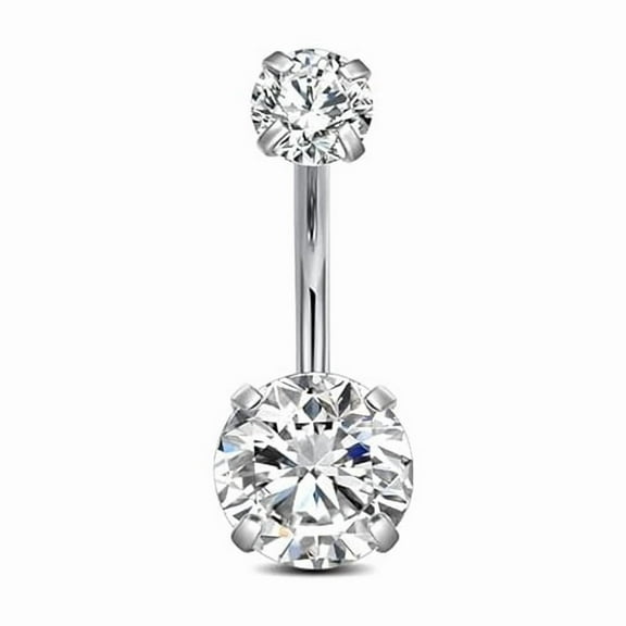 1pcs belly button ring, stainless steel hinged belly button ring, belly button barbell piercing belly button barbell body jewelry