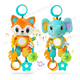 thumbnail image 2 of Juguete Peluche Sonaja Mordedera Texturas Bebé Cuna Carriola Xtellar multicolor, 2 of 3