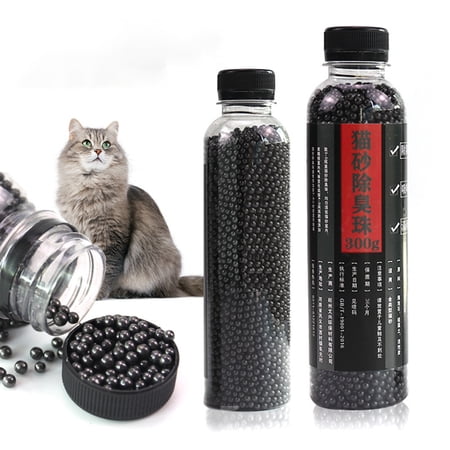 TOPOINT 300G Litter Smell Removal Reusable Deodorant Beads. Smell Odor Remover. Bead Shape Cat Excrement Fresh Deodorants For Kitty