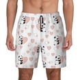 thumbnail image 2 of Goofa Heart Panda Printed Men's Swim Trunks Board Shorts Quick Dry Mens Swimming Trunks with Compression Liner,Breathable Fit Hawaii Beach Shorts-Small, 2 of 9