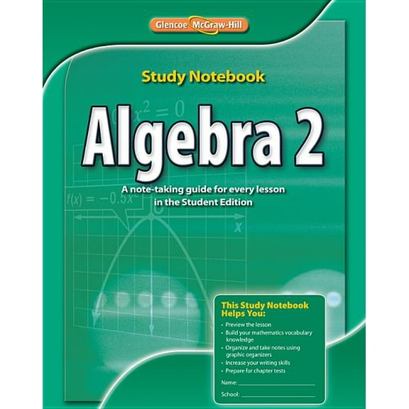 Merrill Algebra 2: Algebra 2, Study Notebook (Paperback)