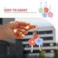 thumbnail image 3 of OULII 4pcs Flower Key Covers Caps Cute Pvc Key Protector Sleeves Identifiers For House Keys Organization, 3 of 7