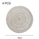 thumbnail image 2 of Weave Mat Almohadillas calientes redondas para agarraderas de hilo de cocina para platos calientes/olla/tazón/olla caliente (paquete de 4), 2 of 5