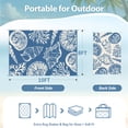 thumbnail image 6 of SIXHOME 8'x10' Waterproof Reversible Outdoor Rug, Coastal Ocean-Inspired Patio Rug, Lightweight Woven Plastic Carpet for RV, Camping, Deck & Balcony, Blue, 6 of 7