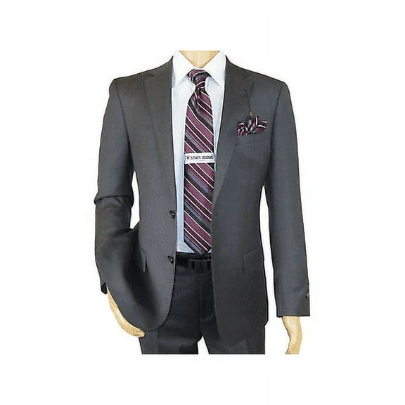 Men's Soft Wool Cashmere Single Breasted Suit Giorgio Cosani 900 Dark Gray