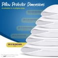 thumbnail image 2 of Protectores de almohada Utopia Bedding, impermeables, tamaño king, 4 unidades, 2 of 6