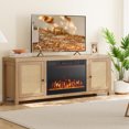 thumbnail image 3 of Giantex 23" Electric Fireplace Insert, 750W/1500W Fireplace Heater w/Remote Control, Adjustable Flame Color, 3 of 10