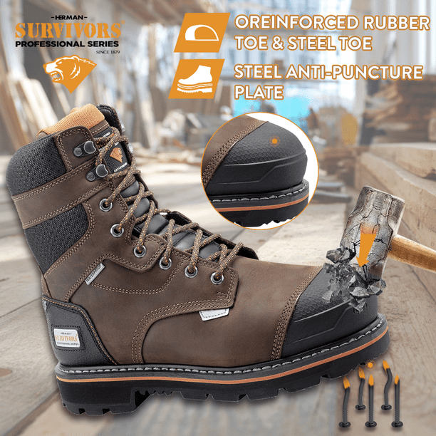 Vibram steel toe boots ( NEVER WORN) great condition ! Vibram Steel toe Boots. $8.99 from Goodwill : r/ThriftStoreHauls main image 3