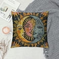 thumbnail image 2 of Qinduosi Boho Throw Pillow Covers in Set of,Sun Moon Flowers Decorative Soft Square Case Home Decor for Sofa Bed Living Room Farmhouse White, 2 of 5