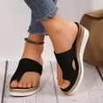 thumbnail image 1 of MKLEKYY Sandalias para Dama, Informales, de Suela Gruesa, de Tacón Medio, Cómodas, para Playa, para Verano, 1 of 4