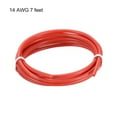 thumbnail image 3 of Uxcell 7 Feet 14AWG Wire Electric Wire Strands of Tinned Copper Wire Silicone Red  1pcs, 3 of 4