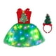thumbnail image 5 of Vestido de de Navidad para niñas, vestido de fiesta de Navidad iluminado con diadema, luces LED, disfraz de Navidad para juegos de , L L, 5 of 9