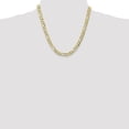 thumbnail image 2 of 10k Yellow Gold 6.75mm Concave Figaro Chain Necklace Pendant Charm, 2 of 9