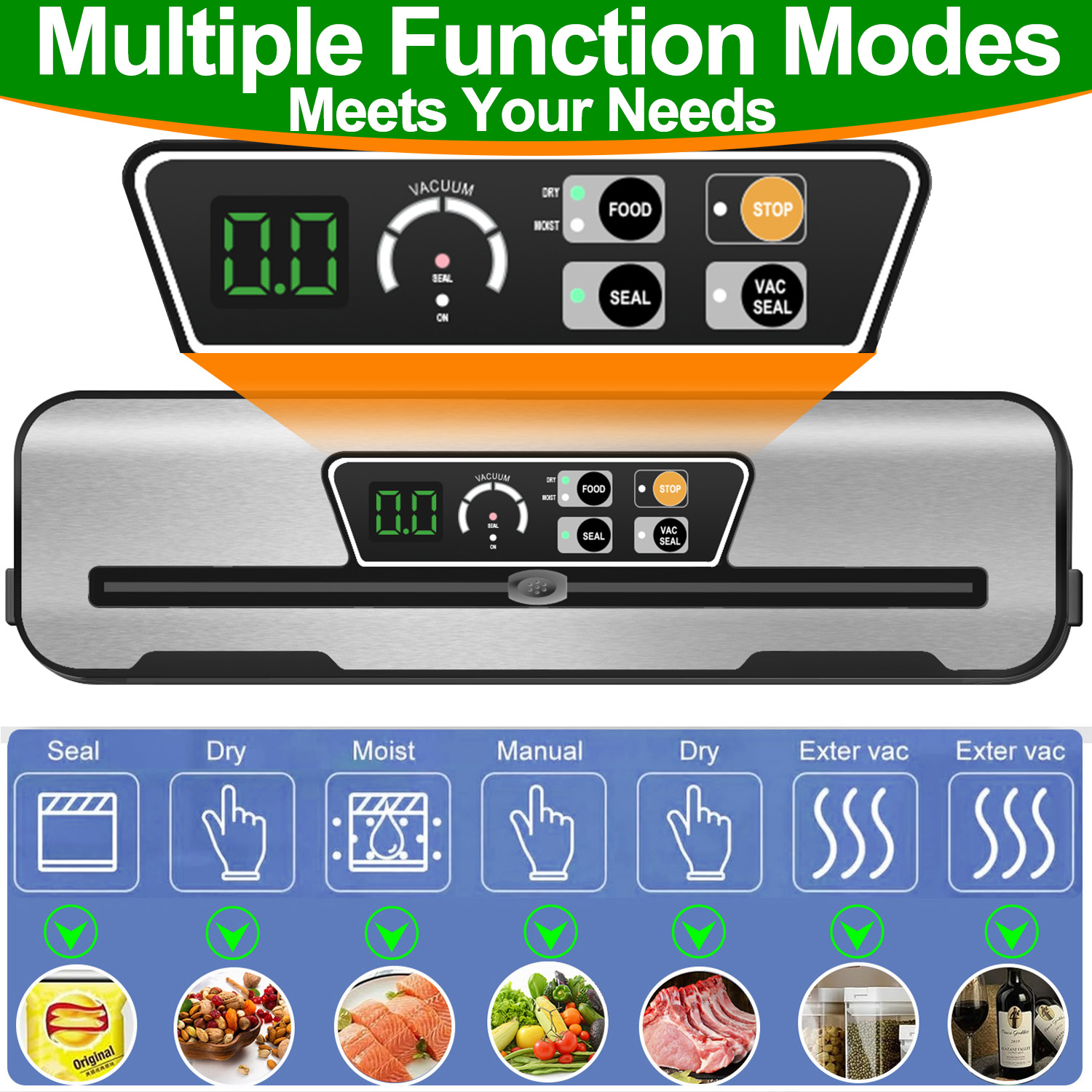 Camkey Food Vacuum Sealer Machine with Bags photo 5