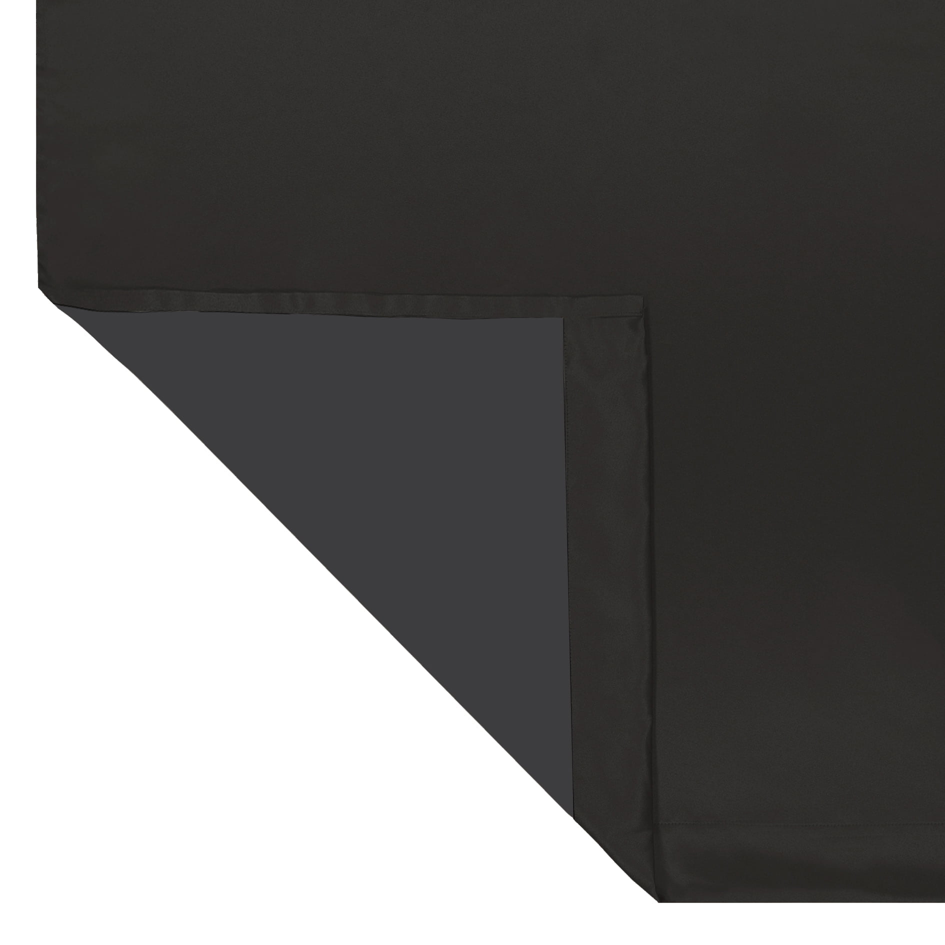 Mainstays Room Darkening Grommet Curtain Panel Pair, Set of 2, Black, 30"W x 84"L