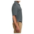 thumbnail image 3 of Yellow Rooster Men's Tall Dri-Mesh Male Polo Steel 4XLT, 3 of 6