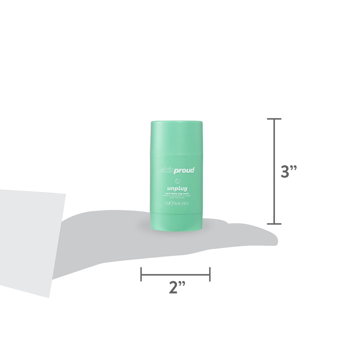 Skin Proud Unplug Pore Detox Clay AHA Mask, 1.23 oz
