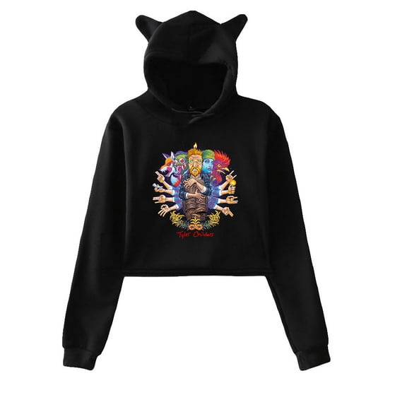 Tyler Childers Music Cat Ear Hoodie Sweatshirts Man/Woman Long-Sleeved Top Harajuku