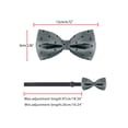 thumbnail image 4 of CORBATA DE LUCES PARA EL DÍA DEL PADRE HOMBRES CON PUNTOS POLKA CORBATA PREATADA PARA BODA NEGOCIOS GRIS, 4 of 5