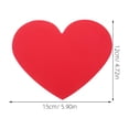thumbnail image 2 of COMPUKAS 40Pack Heart Shaped Note Cards Red Paper DIY Message Writing 5.9X4.7In, 2 of 6