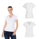 thumbnail image 2 of Playera Cuello V, para Dama, Color Blanco, Talla Mediana, 100% Algodón., 2 of 3