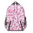 thumbnail image 3 of Paisley and Floral White Pattern Cute School Backpack Bag with Padded Back and Adjustable Shoulder Straps 16.9 X 12.6 X 5.9 Inches, 3 of 5