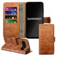 thumbnail image 2 of RadEnergy EMF Blocking Leather Wallet Phone Case for Google Pixels with Card Holder, Anti Radiation EMF Protection, Radiation Blocker Cell Phone Leather Flip Folio Case (Brown, for Pixel 10 Pro), 2 of 7