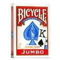 Bicycle Jumbo Index 2 Pack Playing Cards Red and Blue