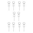 thumbnail image 3 of Guardurnaity 1 par de pendientes de acero inoxidable para mujer, exquisitos pendientes de aro para mujer, gotas para las orejas para fiesta, Type2 NO2, 3 of 6