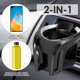 thumbnail image 2 of Negro + Plata - 1 portavasos para automóvil, portavasos para automóvil 2 en 1, portavasos para teléfono inteligente, portavasos para latas sólidas, 2 of 5