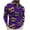 02 Purple1, variant on Awdenio Long Sleeve Shirts for Men Quarter Zip Shirts Long Sleeve Pullover Lightweight Carnival Printed Casual Slim Fit Golf Shirt