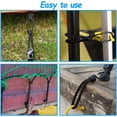 thumbnail image 2 of Gancho, cuerdas elásticas con ganchos, gancho elástico de 25 piezas, tensor de goma elástica negra para lona, ​​gancho elástico para piscina TUNC Sencillez, 2 of 5