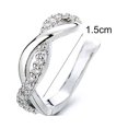 4pcs/set Cartilage Ear Clips,Geometric Rhinestone Cuffs Earring Jewelry