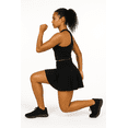 thumbnail image 3 of FALDA SHORT DEPORTIVA MUJER PARA TENIS, YOGA, FIT, GOLF, GYM, GIMNASIA, ATLETISMO, SENDERISMO, ACTIVIDADES AL AIRE LIBRE CON BOLSO INTEGRADO 2 EN 1 COLOR NEGRO, 3 of 4