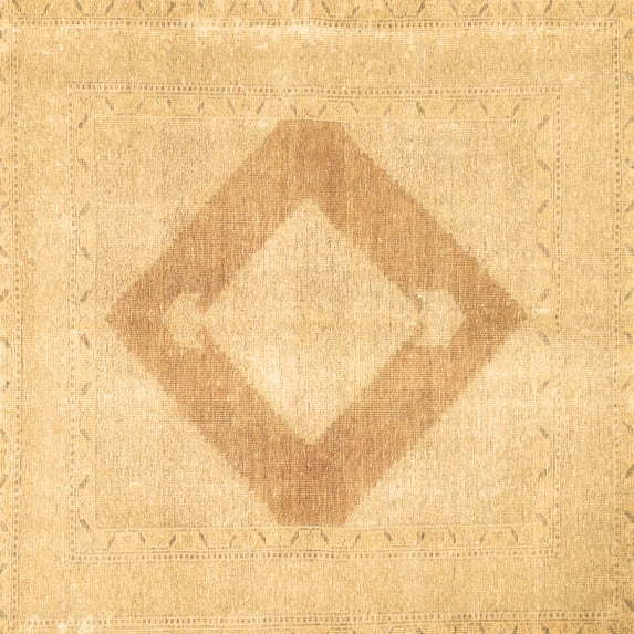 Ahgly Company Indoor Square Persian Brown Traditional Area Rugs, 4' Square