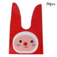 thumbnail image 1 of Coofit 50PCS Candy Bag Rabbit Ears Design Treat Bag Party Favor Bag for Cookies Candy, 1 of 10