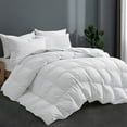 thumbnail image 2 of Peace Nest All Season White Goose Feather Down Comforter Duvet Insert Twin 68 x 88 Inches, 2 of 5