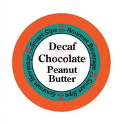 Smart Sips Coffee Decaf Chocolate Peanut Butter Flavored Coffee Single Serve Cups, 24 Count, Compatible With All Keurig K-cup Machines, Decaffeinated Flavored Coffee